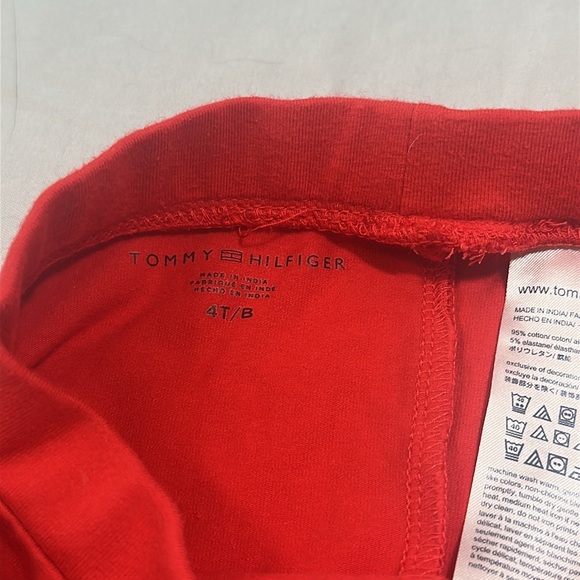 Tommy Hilfiger Red Leggings with embroidered logo - Picture 3 of 4